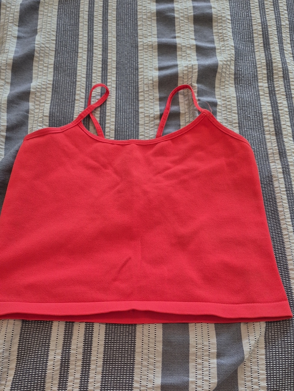 FP Movement by Free People Red Ribbed Cropped Tank